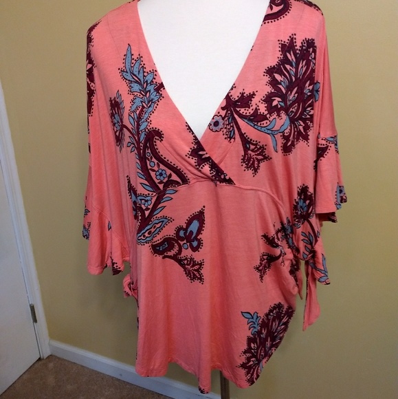 Free People boho oversized top NWT sz small *K - Picture 4 of 8